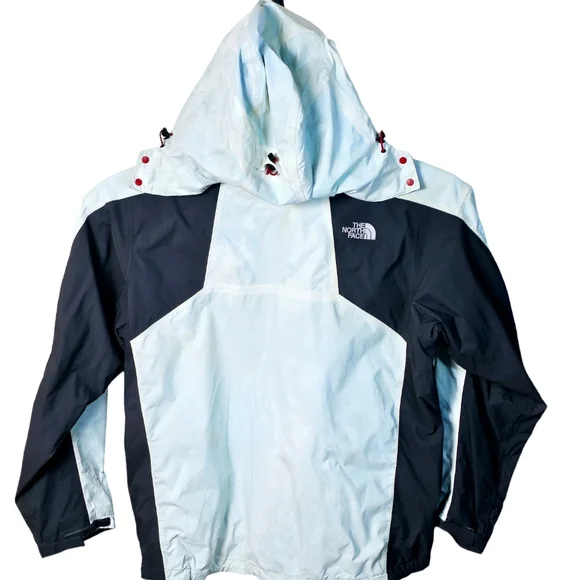 The North Face Mens XL White Black Hooded HyVent‎ Jacket (F11 AUET)